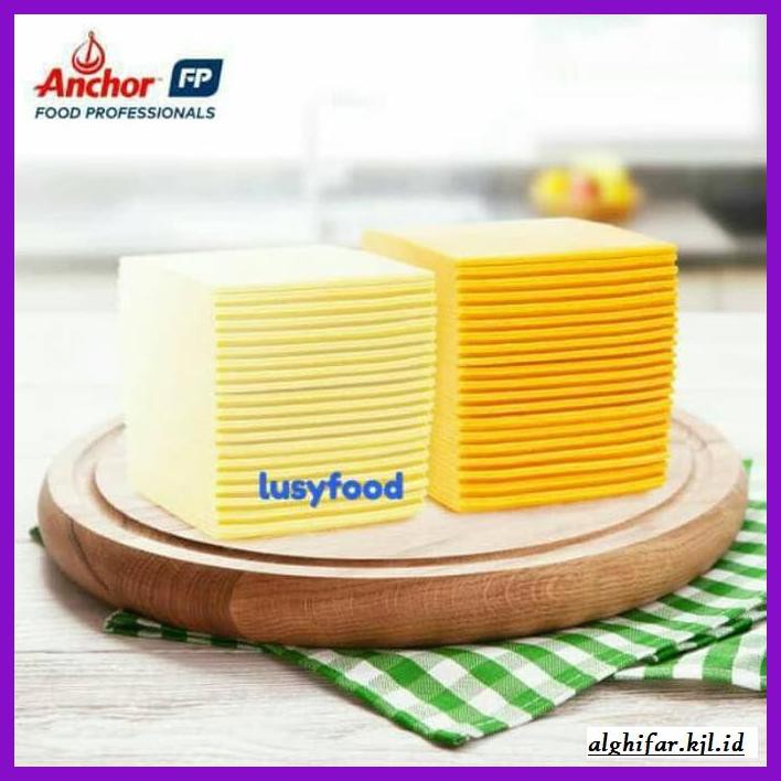 

Ujekujek- Keju Cheedar Slice Orange Melt / Anchor Cheddar Slice - Putih -Original.