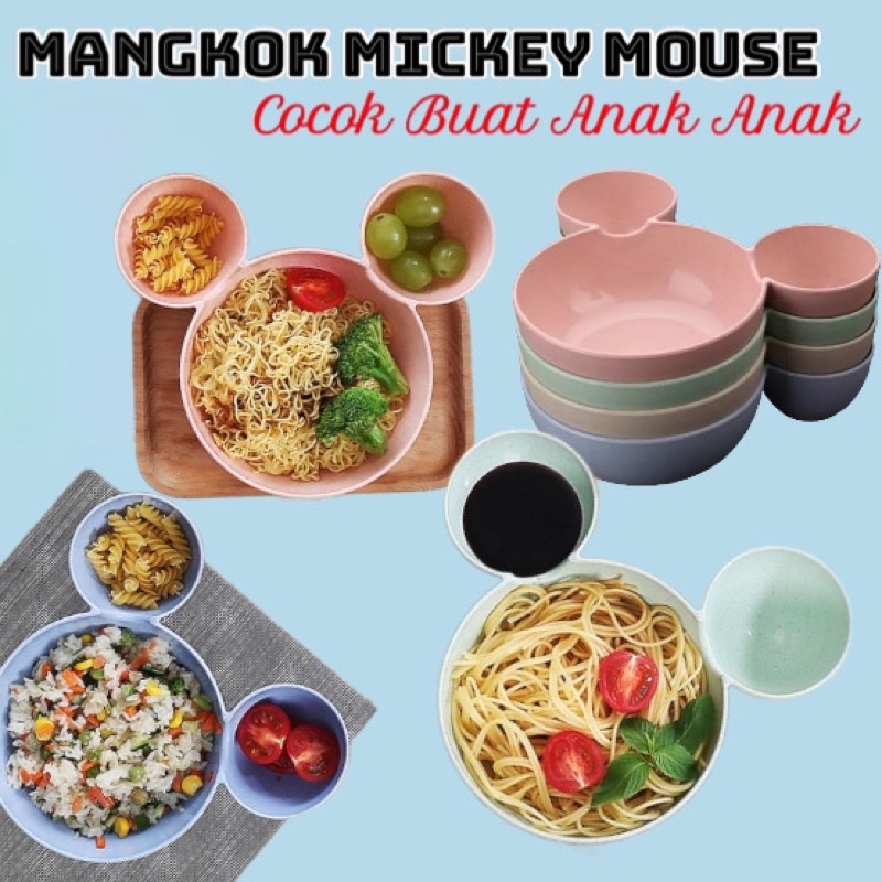 Mangkok Mickey Ukuran Besar Mangkuk Mickey Mouse Mangkok Makan Sup - MJB