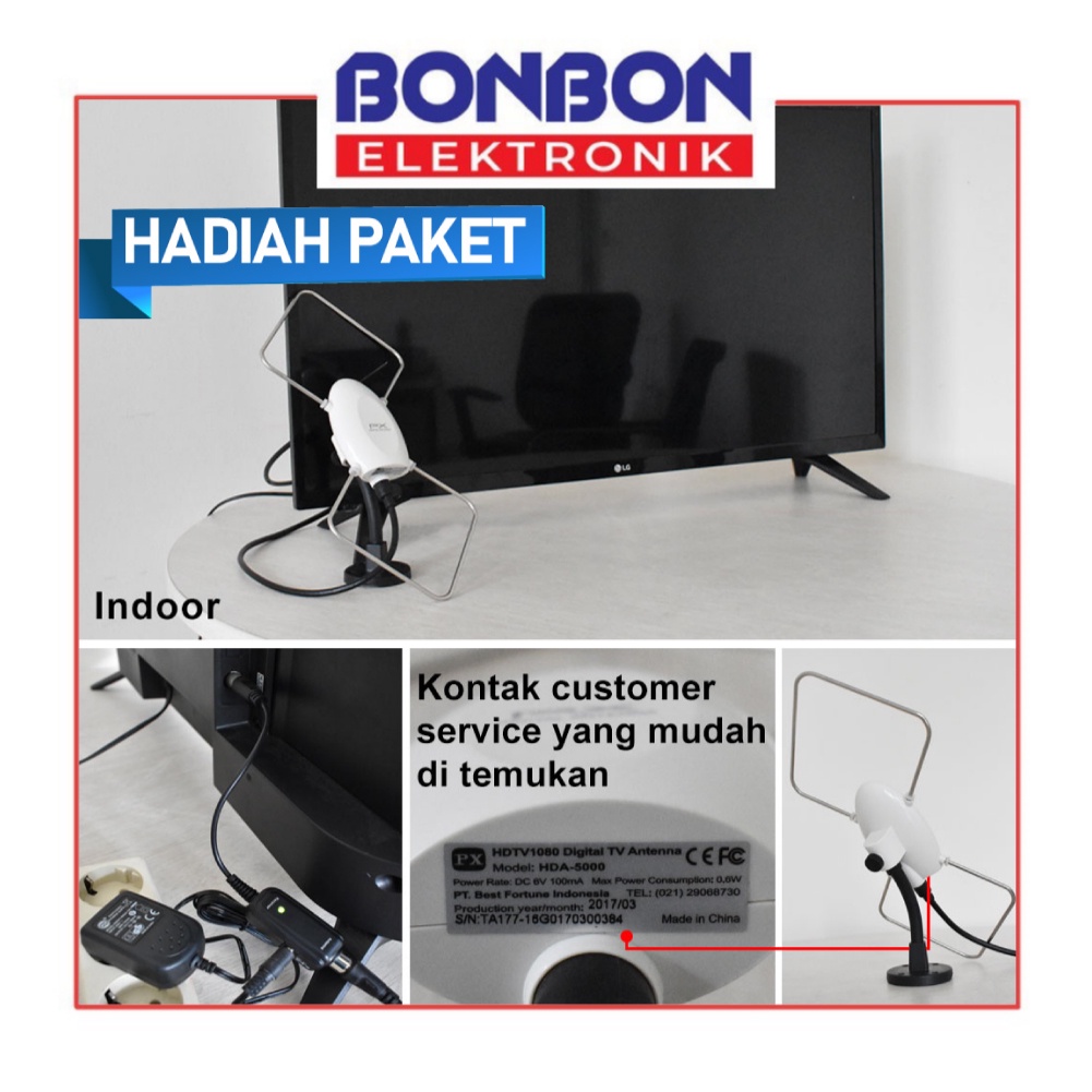 Bundling Sharp Set Top Box STB-DD001i + Antena Digital PX HDA-5000