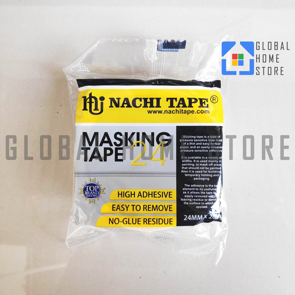 

Masking Tape Nachi 1 inch 24MM Lakban Kertas Selotip Isolasi Plakban