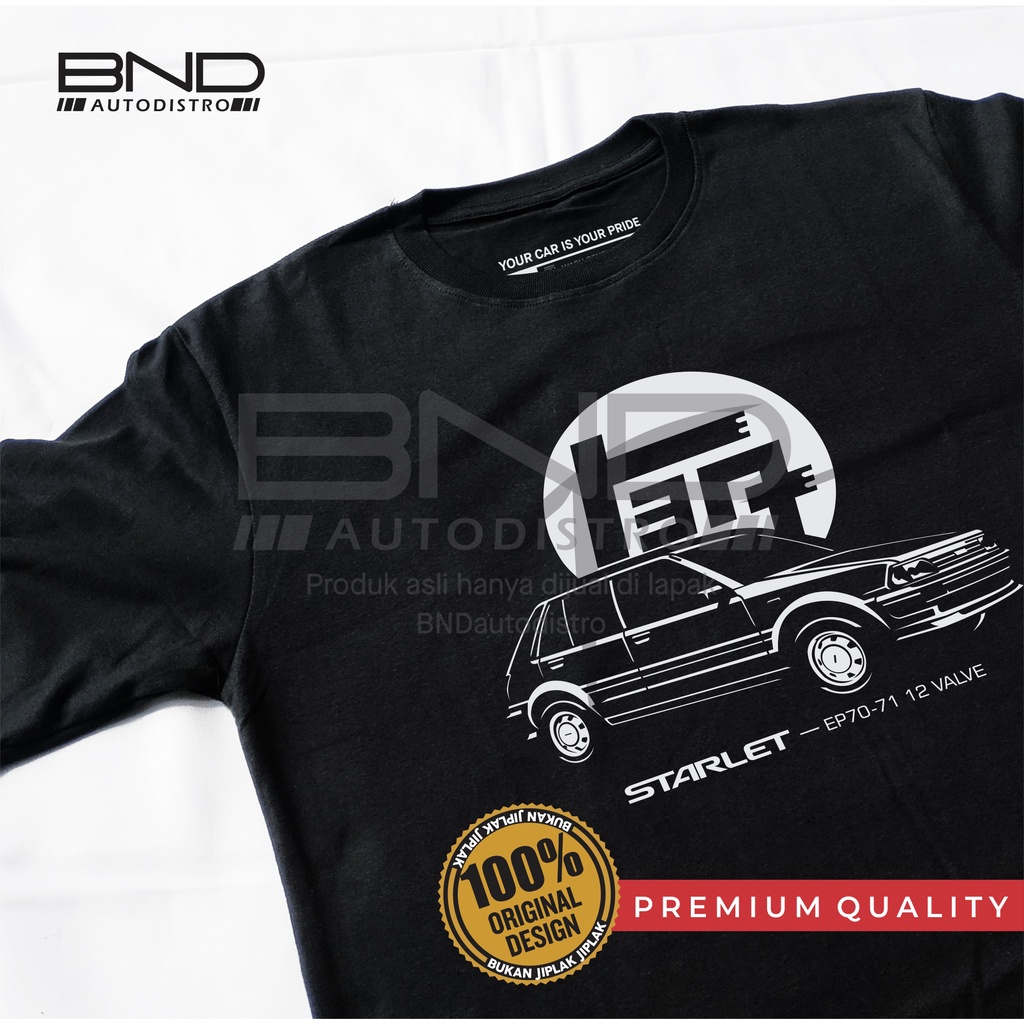 Kaos Toyota Starlet Kotak EP70/71 Special Design T-Shirt Starlet