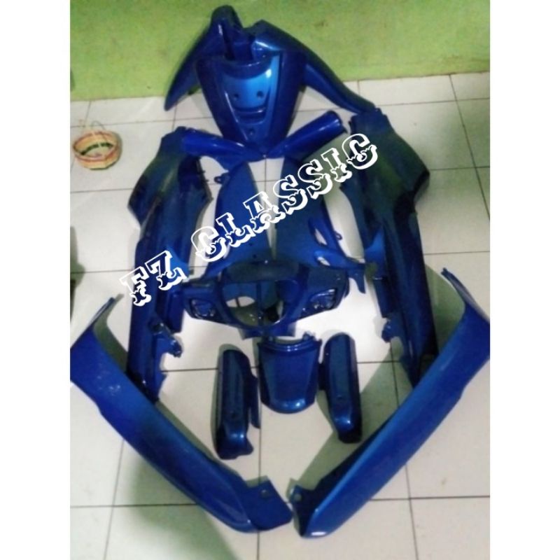 Jual Fullset Bodi Halus Shogun New Cc Biru Gratis Striping Shopee