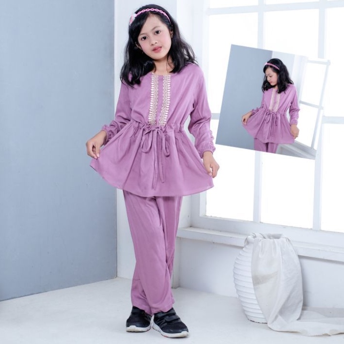 setelan baju anak perempuan setelan rayon oneset anak setcel rayon anak setelan arab anak tanggung