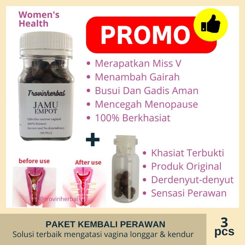 Original Perapat Miss V Permanen Paling Ampuh Kembali Perawan Bpom Jamu Empot Wanita Madura Asli