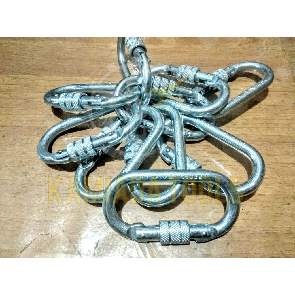 Carabiner Big GOSAVE/ Carabiner Safety Hook GOSAVE/ Carabiner Panjat Tebing GOSVE