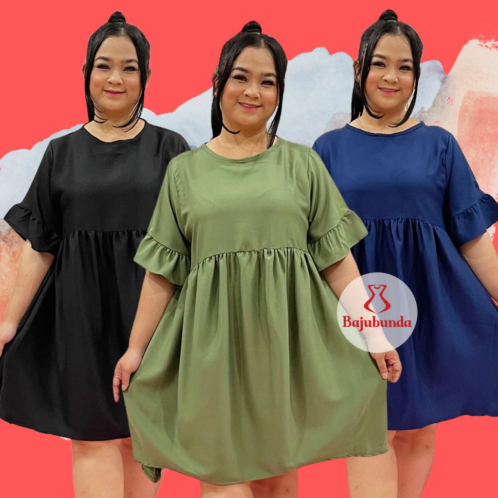 LD 120 DRESS JUMBO BIG SIZE BAJUBUNDA SISCA