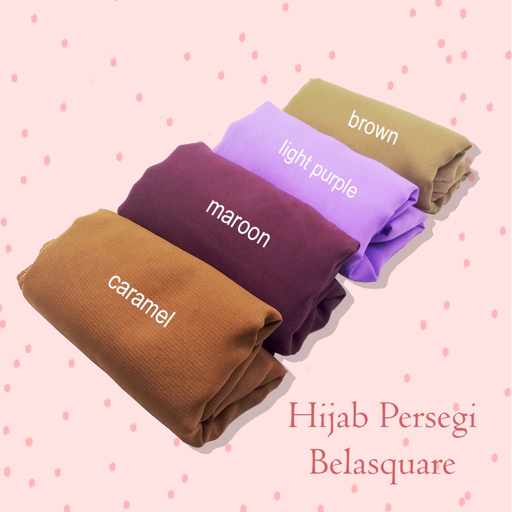 Hijab segi empat bellasquare premium halus dan adem