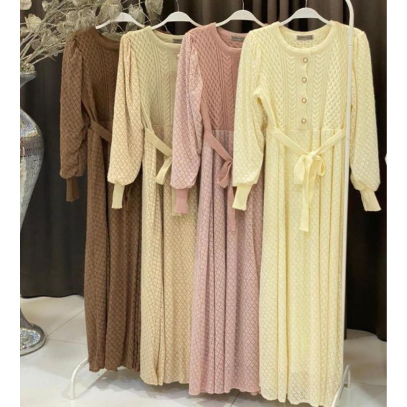 Gamis Vivorie Original Import V01 - Dress Premium - Gaun Pesta - Baju Wanita