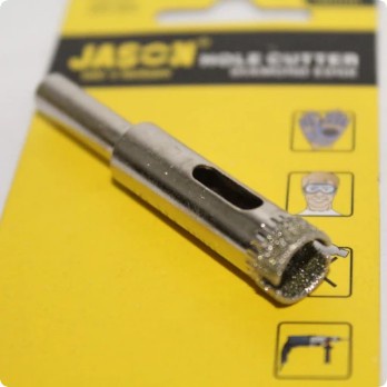 JASON Mata Bor Hole Saw Diamond 8mm - 25mm / Mata Bor Kaca Lapis Intan JASON