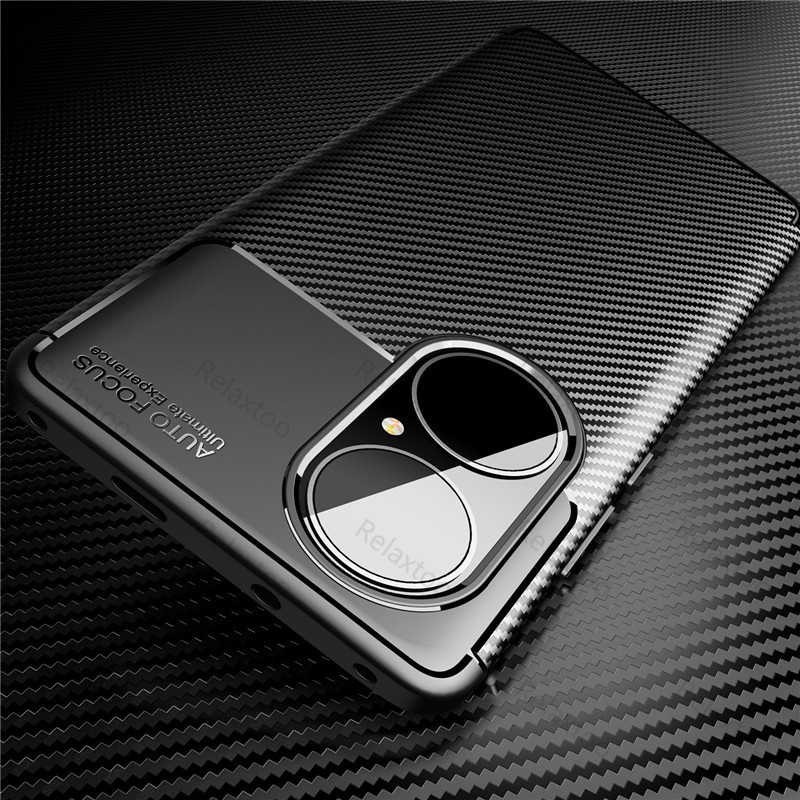 HUAWEI P50 PRO SOFTCASE FOCUS CARBON SOFT CASE KARBON COVER SILICONE - BLACK