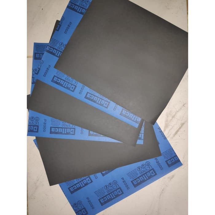 KERTAS AMPLAS TAHAN AIR 1000 1500 2000 ORIGINAL DELLUCA BERKUALITAS