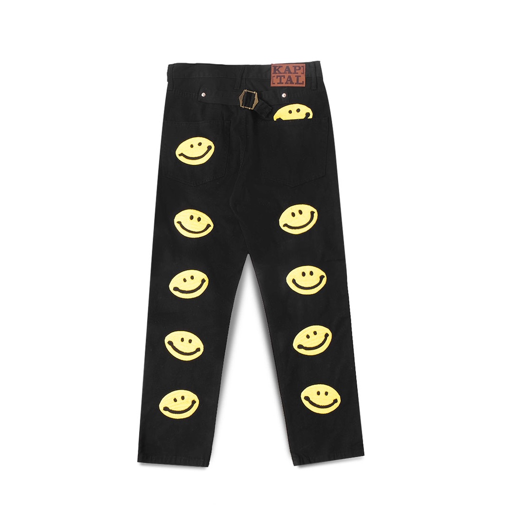 Kapital Kountry Smiley Denim Pants Black