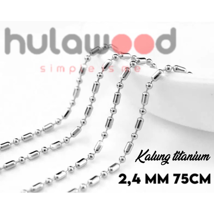 KALUNG RANTAI MCI Titanium BIji Bambu / KALUNG PENDANT DAN BIOMINI [GROSIR &amp; ECER]