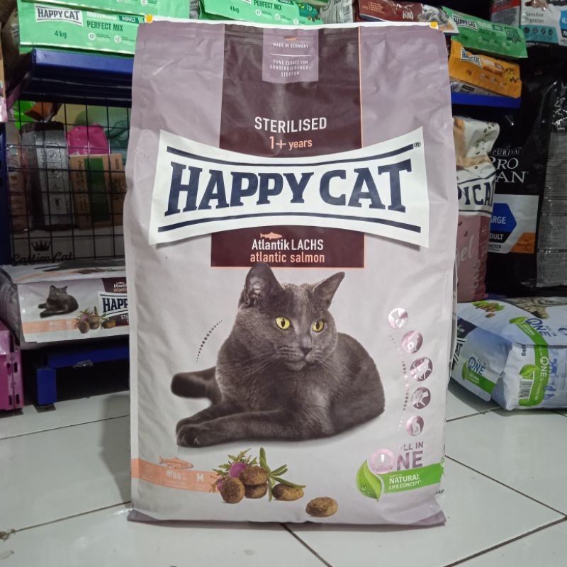 Gojek Happy Cat Adult Sterilised 10kg / Makanan Kucing Happycat Sterillised 10 kg