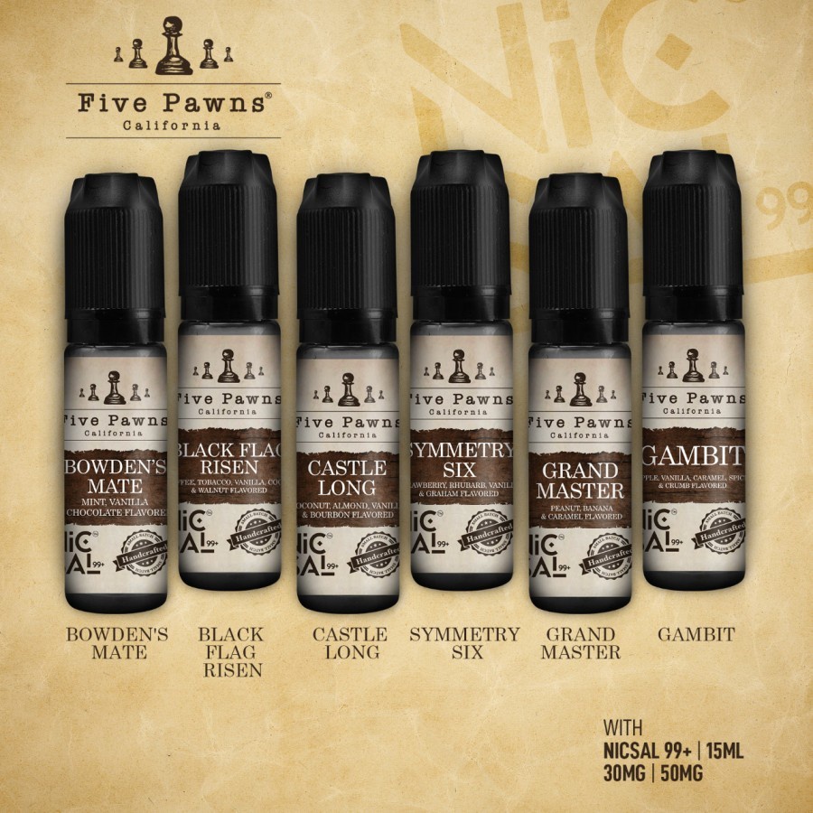 LIQUID US PREMIUM FIVE PAWNS NICSAL 99+ SERIES 15ML 30MG 50MG