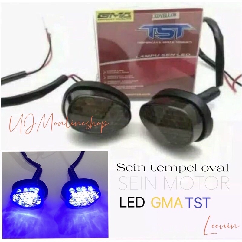 Sein Tempel Oval Gma Tst Lampu Sen Tempel LED Oval Buat Yamaha R15 V3 ,Honda Cbr150r ,Suzuki Gsx 150r ,Yamaha R25 ,Yamaha R15 V2 ,Kawasaki Ninja250 Karbu