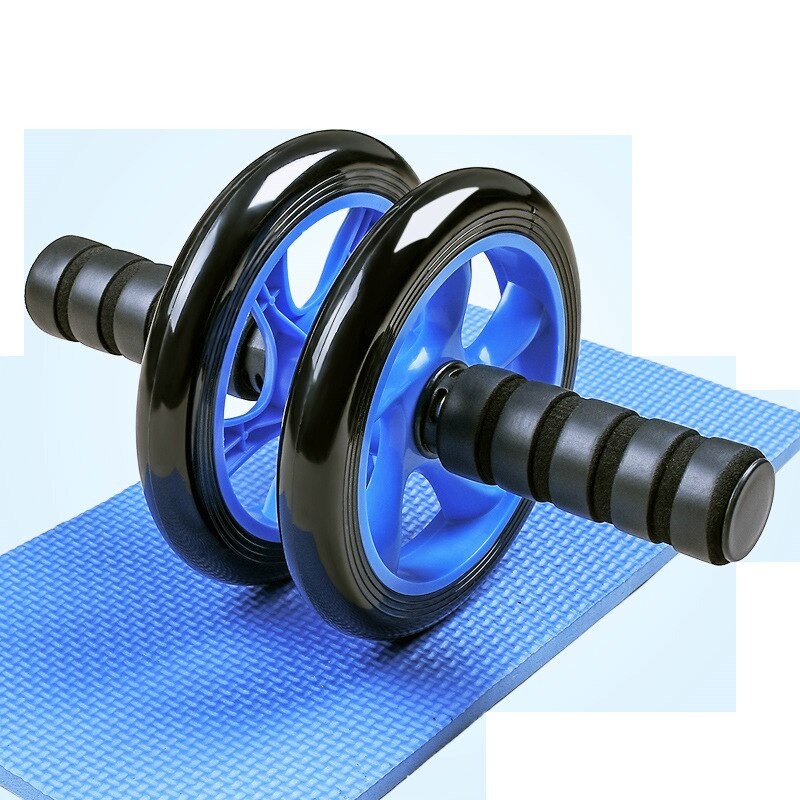 Double AB Wheel Roda Exerciser Roll Gym Fitnes + Matras MW