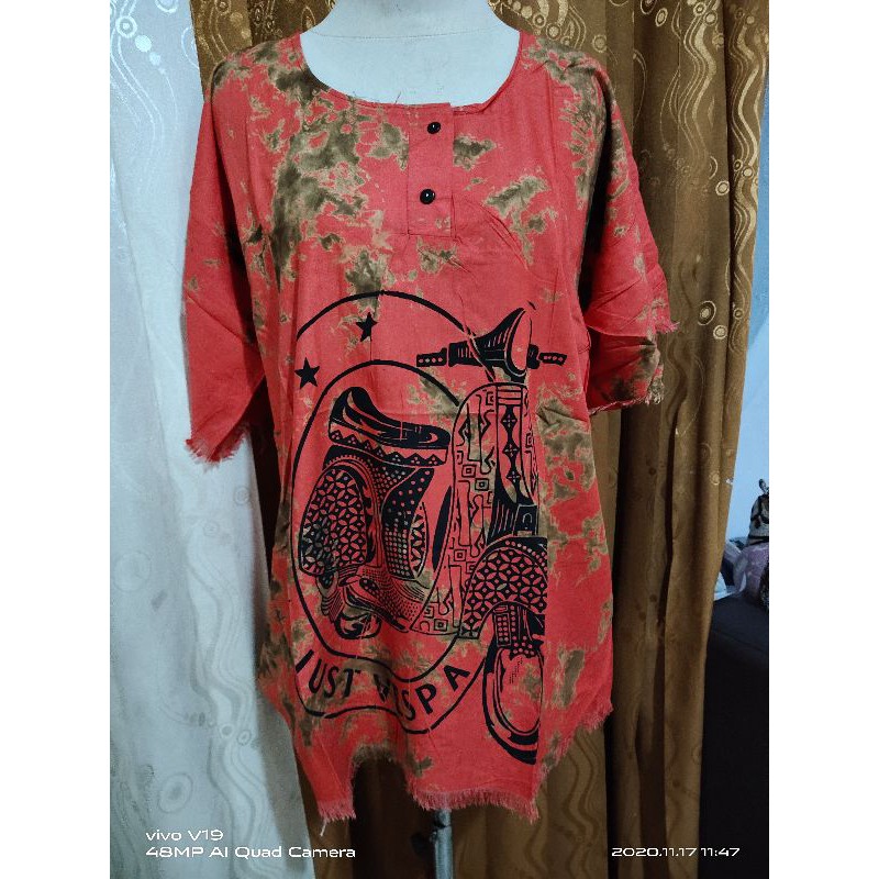 BAJU BERCAK BARONG BALI MOTIF VESPA/BAJU KHAS BALI/BAJU BARONG BALI