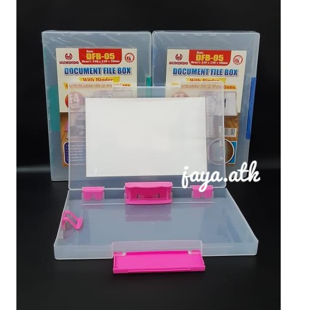 

[PROMO L0855] MAP PLASTIK DOKUMEN TENTENG FOLIO F4 FILE CASE DOCUMENT FILE BOX DFB-005 HARD CASE PLASTIK TEBAL Terlaris