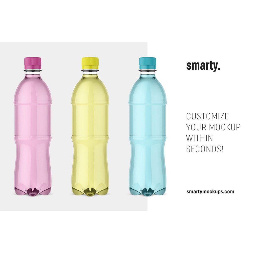 Mineral Water Bottle Mockups - Photoshop