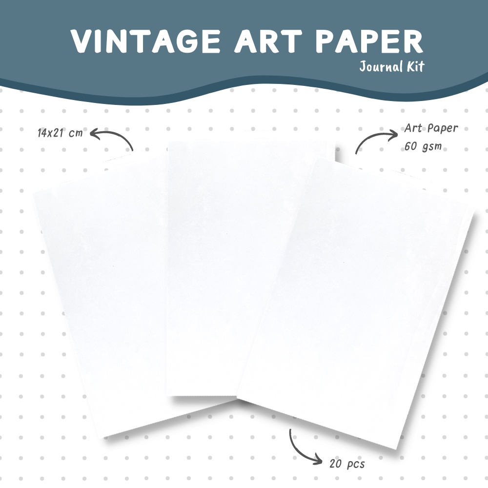 

(20 pcs) Vintage Art Paper : Journal Kit - by Aera Art Studio | Dekorasi Jurnal Aesthetic - Scrapbook Paper - Kertas Jurnal - Deco Vintage Bullet Journal Paper