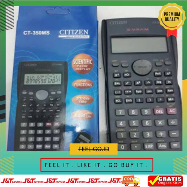 

Terbagus Termurah Kalkulator Scientific Citizen Fx 350 Ms