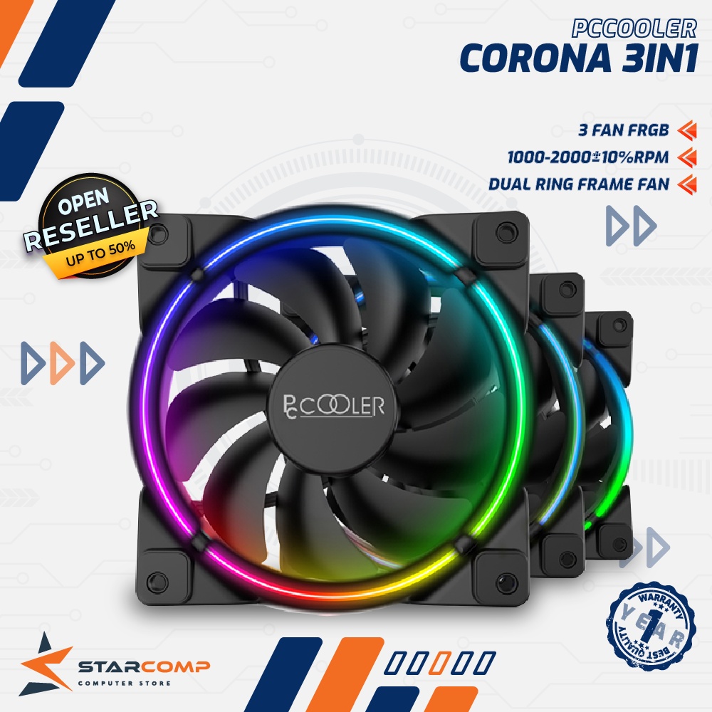 Jual Fan Casing Pccooler Corona Frgb In Fan Frgb Pc Cooler Shopee