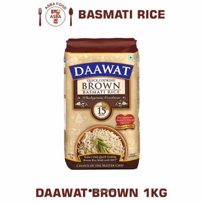 

978EqW Daawat Brown Cooking Basmati Rice 1 Kg WQ0112