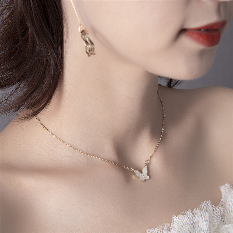 Kalung Liontin Butterfly Gaya Korea Untuk Wanita
