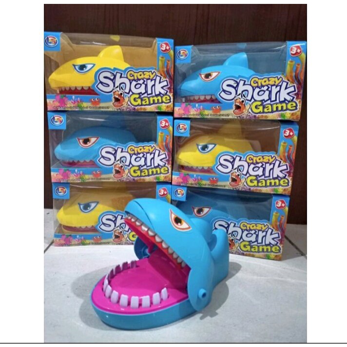 MAINAN SHARK GAME IKAN HIU GIGIT JARI MAIN KELUARGA PRANK MENGGIGIT