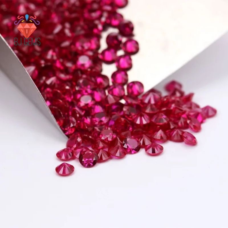 1pc - 3pc Batu Ruby Red Corundum 2.0mm- 5 mm A5 Quality Permata Syntetic