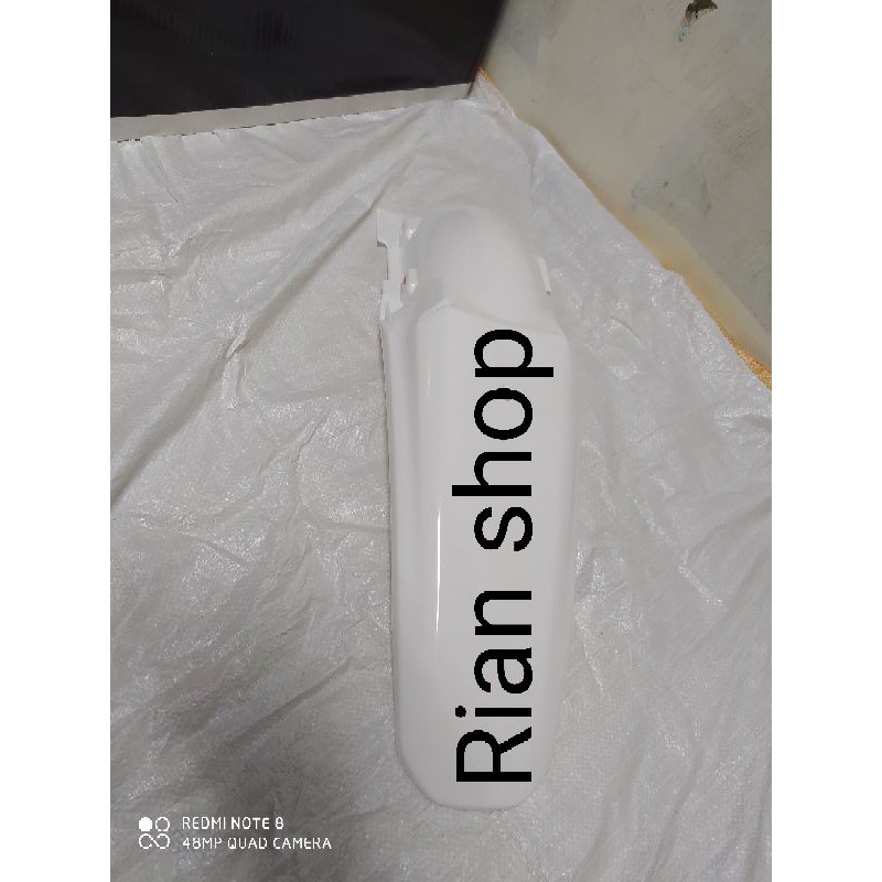 sepakbor belakang crf 250 old 2013 2014 trail slebor belakang honda crf 250 asli plastik warna putih