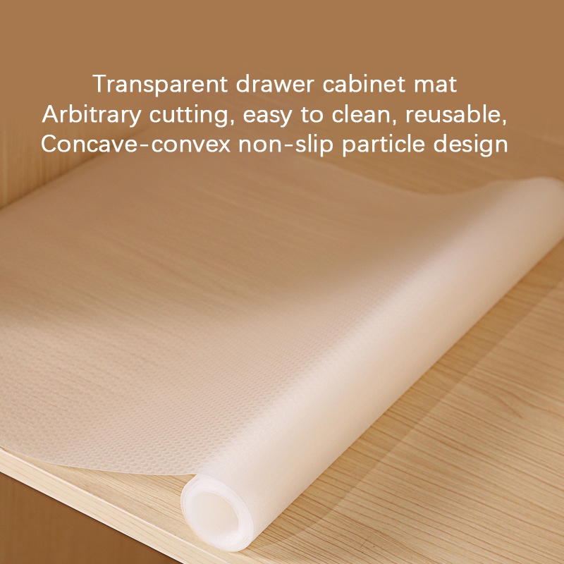 ★45*150cm★ Alas Serbaguna/Transparan Drawer Mat/Alas Laci Lemari Dapur Anti Slip/Alas Laci