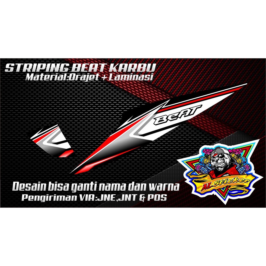 Striping Beat Karbu Road Race Simpel Custom Model Terbaru