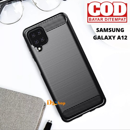 SOFTCASE SAMSUNG GALAXY A12 CASE CARBON IPAKY