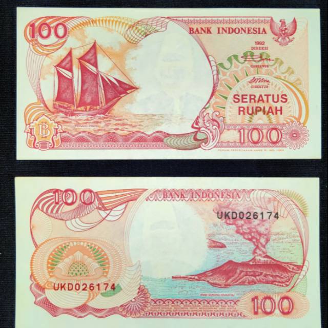 Uang kuno 100 rupiah 1992 grade UNC