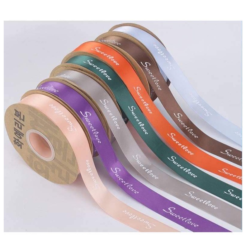 

Pita Ribbon 2,5 cm DIY Crafts Satin Tapes Card Wrapflower Bouquet Dekorasi Kado Pita Parcel Gift Hampers Pita Sweetlove Ribbon 25 mm Per Yard (90 cm)