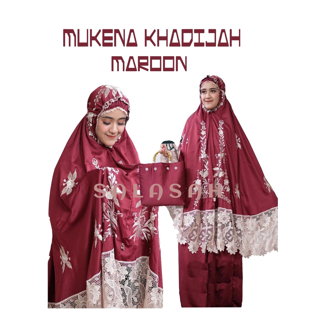 MUKENA DEWASA RENDA TILE // MUKENA BORDIR FARAH KHADIJAH // MUKENA SATIN SUTRA MEWAH // MUKENA JUMBO