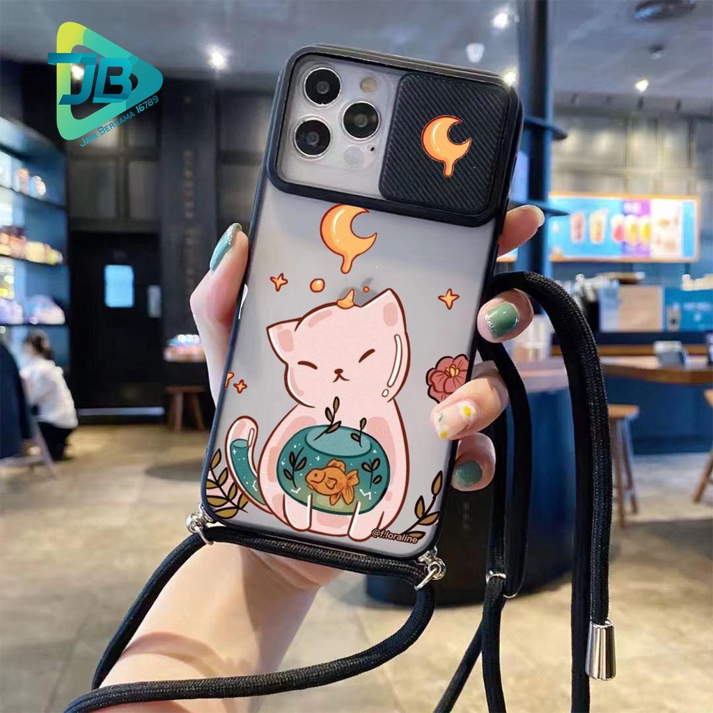 SOFTCASE SLINGCASE SLIDE PELINDUNG KAMERA CAT SAMSUNG OPPO VIVO REALME IPHONE XIAOMI ALL TYPE JB5140
