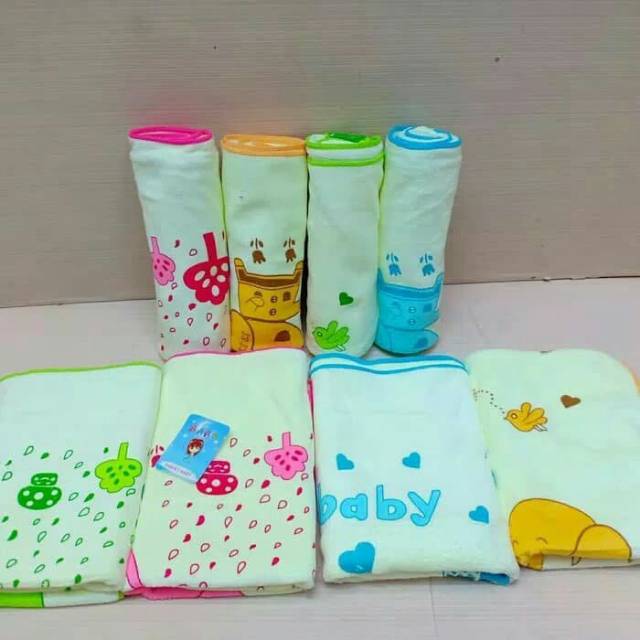 HANDUK MANDI BAYI LEMBUT SWEET BABY TANGGUNG-HANDUK BAYI MICROFIBER/SARANG LEBAH-HANDUK BAYI UKURAN 50X100 CM