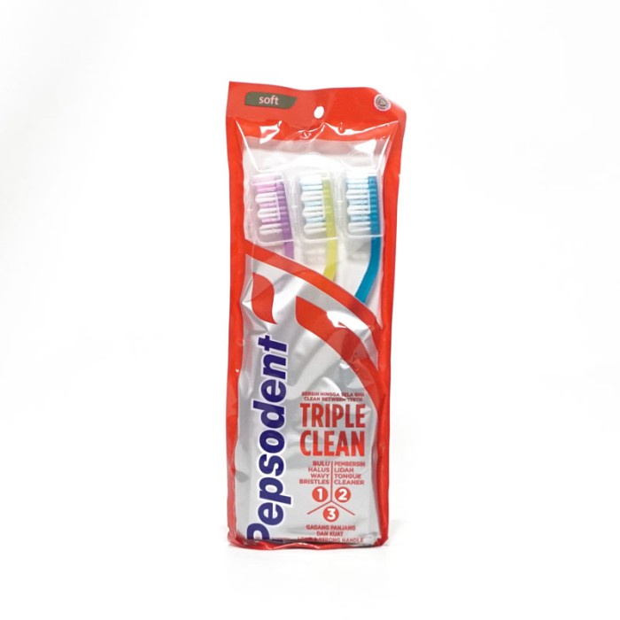 PEPSODENT TB TRIPPLE CLEAN MP 3'S