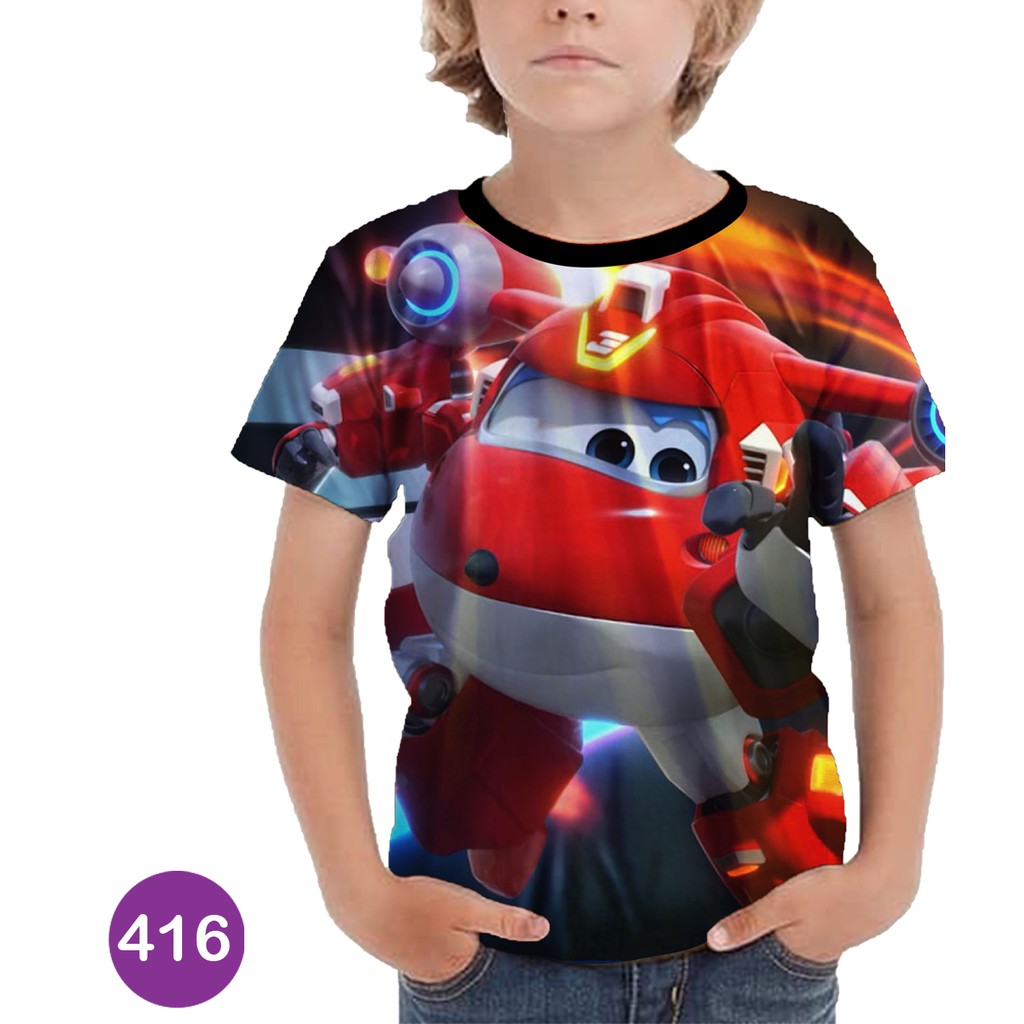 Baju Super Wings Baju Anak Printing #416