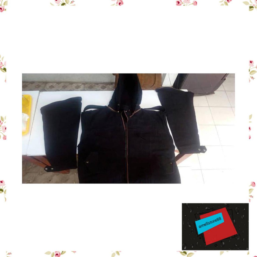 Jaket Pria parasut parka gunung rompi anti senjata tajam IU232