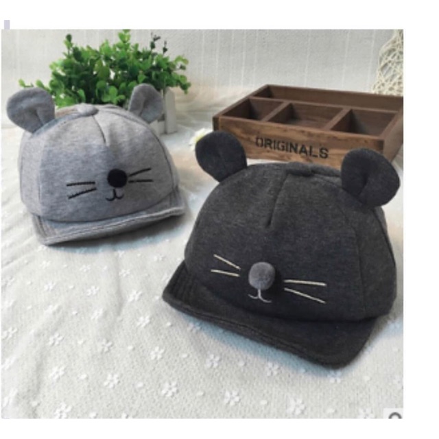 Topi Little Mouse 3D Bayi dan Anak