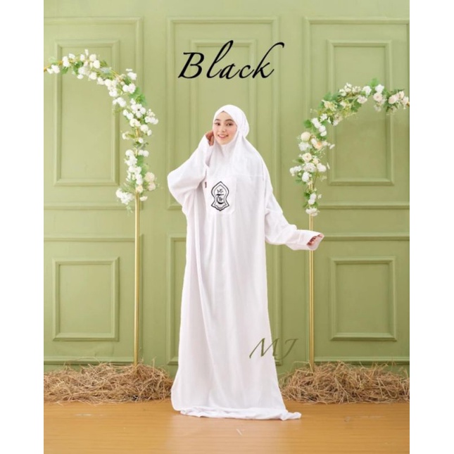 MUKENA HADRAMAUT TEROMPAH PUTIH