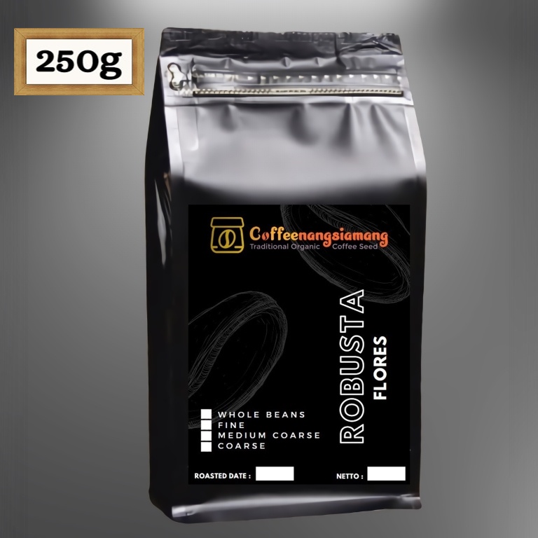 

KOPI FINE ROBUSTA FLORES 250g PREMIUM - (Biji/Giling)