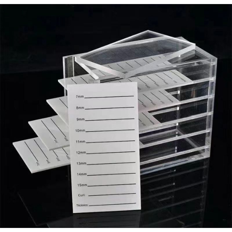 BOX TRAY ACRYLIC PENYIMPANAN EYELASH EXTENSION STORAGE BOX TEMPAT BULUMATA
