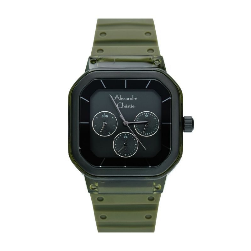 Jam tangan Original Alexandre Christie AC 2811 BFRIPGNBA AC2811 Rubber fullset