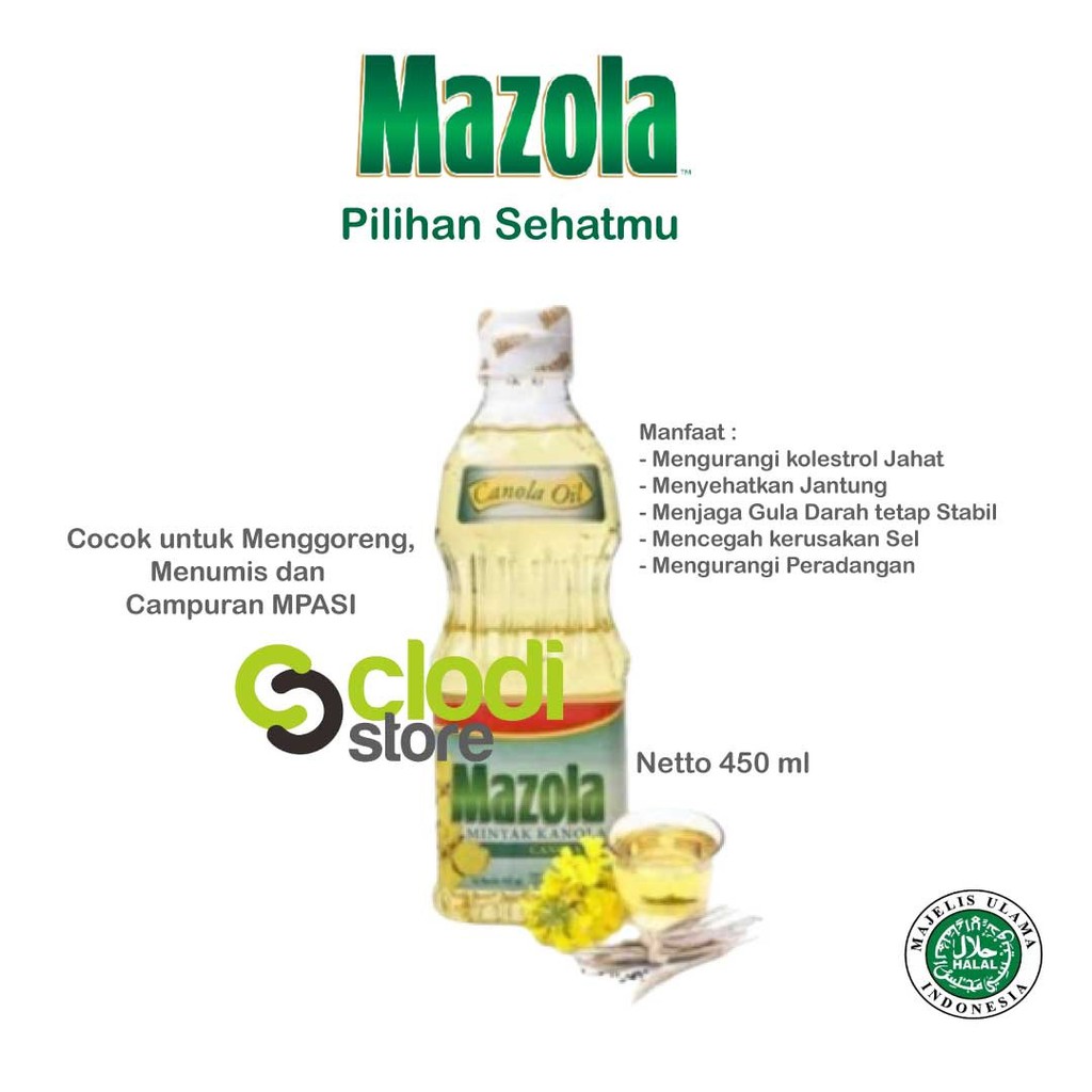 Jual Mazola Canola Oil 450ml Lemak Tambahan MPASI Indonesia Shopee