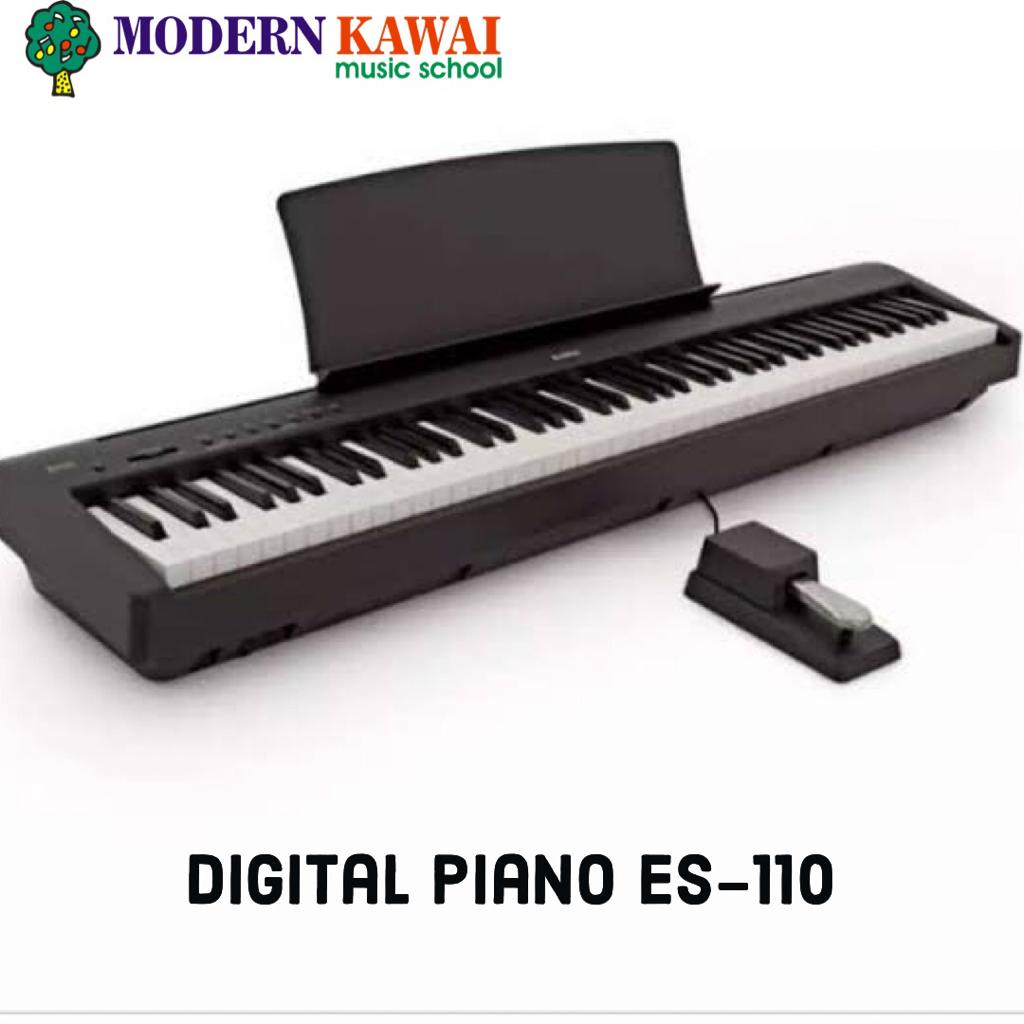 Jual Digital Piano Kawai ES-110 Black / White | Shopee Indonesia